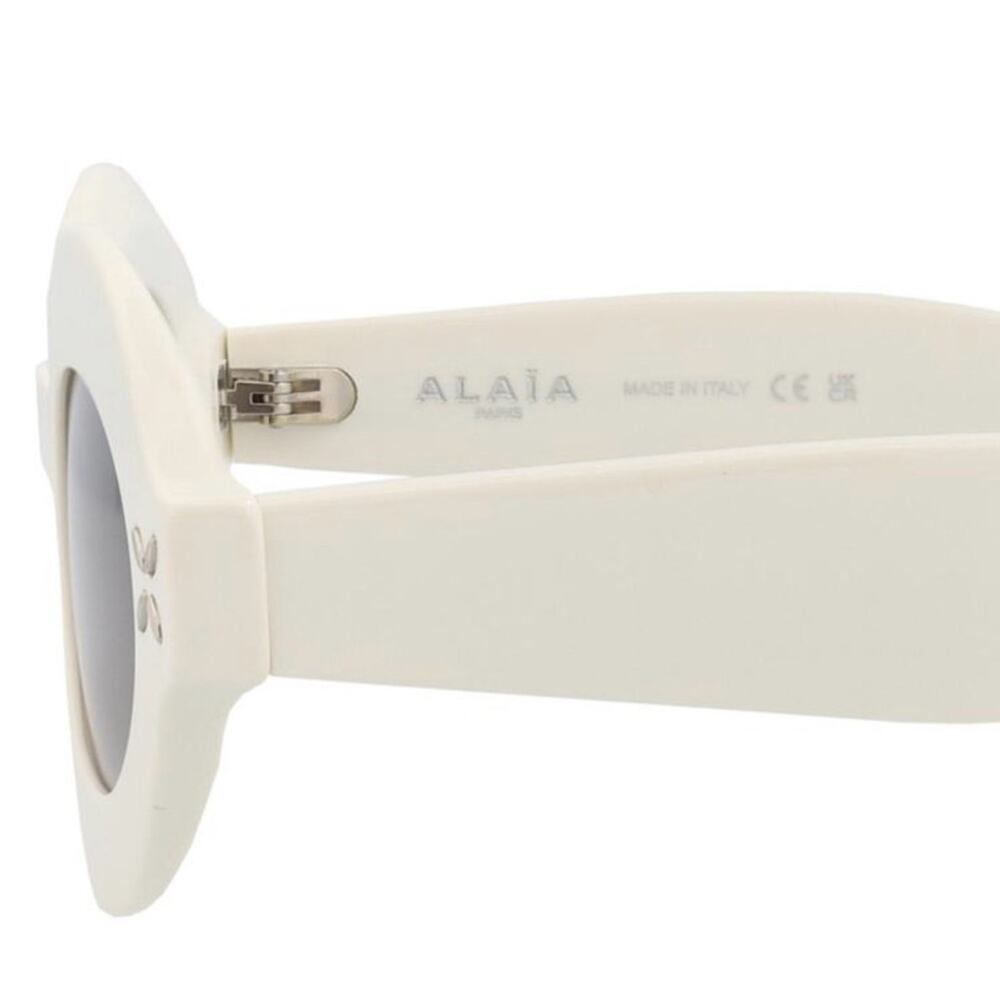 New! Alaïa White Oval Sunglasses AA0059S 002, Authentic - Picture 6 of 16